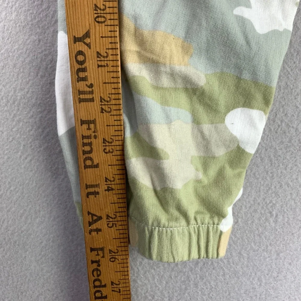Aerie Camo Jogger Pants Women S Green Camouflage Elastic Waist Casual Loungewear